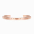Load image into Gallery viewer, To My Son Personalized Minimalist Cuff rose gold Bracelet on a white background
