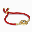 Load image into Gallery viewer, Round Multicolored Charm Evil Eye Red String

