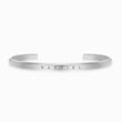 Load image into Gallery viewer, To My Son Personalized Minimalist Cuff silver Bracelet on a white background
