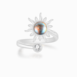 Load image into Gallery viewer, silver To My Daughter Sunshine Fidget Ring on a white background
