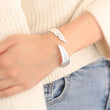 Load image into Gallery viewer, Female model wearing To My Husband Keep You in My Heart Forever Angel Wing Bracelet
