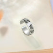 Load image into Gallery viewer, Memorial ring with butterfly print placed on top of a piece of paper
