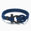 Load image into Gallery viewer, blue To My Grandson, I Will Always Be With You Nautical Bracelet on a white background
