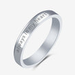 Load image into Gallery viewer, Always in My Heart Band Ring in slanting position on a white background
