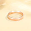 Load image into Gallery viewer, Always in My Heart Band Ring placed on top of yellowish piece of fabric
