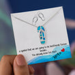 Load image into Gallery viewer, To My Best Friend Flip Flop Necklace on a personalized message card
