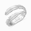 Load image into Gallery viewer, Personalized memorial plume ring on white background
