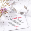 Load image into Gallery viewer, I am the storm bracelet together with an inspirational message to grand daughter

