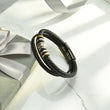 Load image into Gallery viewer, To My Son, I’ll Always Have Your Back Leather Bracelet leaning on a gray gift box
