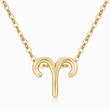 Load image into Gallery viewer, Taurus Zodiac Sign gold plated Pendant Necklace on a white background
