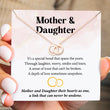 Load image into Gallery viewer, To My Daughter Forever Linked Together Round Interlocking Necklace with customize message card for your loved once
