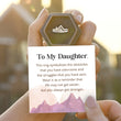 Load image into Gallery viewer, To My Daughter The Climb Pave Mountain Ring with a SVANA Design message card
