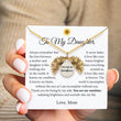 Load image into Gallery viewer, To My Daughter, You Are My Sunshine Personalized Necklace  with personalize message card
