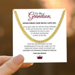 Load image into Gallery viewer, To My Grandson, I Love You Link Chain Necklace hanging on a note

