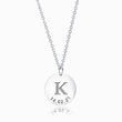 Load image into Gallery viewer, To My Mom Personalized Disc Silver Necklace
