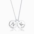Load image into Gallery viewer, To My Mom Personalized Disc Necklace on a white background
