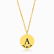 Load image into Gallery viewer, To My Mom Personalized Disc Gold  Necklace 
