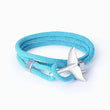 Load image into Gallery viewer, light blue To My Son Whale Tail Nautical Bracelet on a white background

