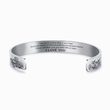 Load image into Gallery viewer, Meaningful message engraved in a bracelet with &quot;I love your&quot; silver bracelet in a white background
