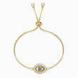 Load image into Gallery viewer, Victorian Turquoise Evil Eye Gold Bracelet
