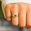 Load image into Gallery viewer, Female Model Wearing To My Granddaughter Evil Eye Fidget Ring in her ring finger
