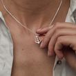 Load image into Gallery viewer, Model wearing Friendship Anchor Necklace – Svana Design
