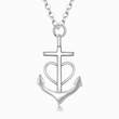 Load image into Gallery viewer, Friendship Anchor Necklace – Svana Design on a white background
