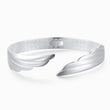 Load image into Gallery viewer, The Day I Lost You Memorial Wing Silver Plated Bracelet on a white background

