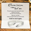 Load image into Gallery viewer, The Day I Lost You Memorial Wing Bracelet with a heartwarming message card included
