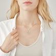 Load image into Gallery viewer, Work Bestie Luxe Heart Necklace worn by a model
