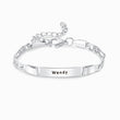 Load image into Gallery viewer, Personalized Baby Name Bracelet on white background
