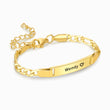 Load image into Gallery viewer, gold Personalized Baby Name Bracelet on white background
