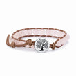 Load image into Gallery viewer, pink Daughter and Mother Forever Linked Together Crystal Stack Bracelet on a white background
