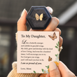 Load image into Gallery viewer, To My Daughter Sculpted Butterfly Ring in a box with a SVANA Design message card
