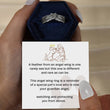 Load image into Gallery viewer, Angel Wing Personalized Pet Memorial Ring with SVANA Design message card
