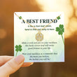 Load image into Gallery viewer, To My Best Friend Four-Leaf Lucky Heart Necklace with a personalized message card
