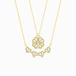Load image into Gallery viewer, To My Best Friend Four-Leaf Lucky Heart Gold Necklace on a white background

