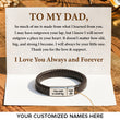 Load image into Gallery viewer, a card design wiith a Personalized Leather Bracelet
