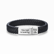 Load image into Gallery viewer, Personalized Leather Bracelet on white background
