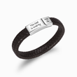 Load image into Gallery viewer, Personalized Leather Bracelet on white background
