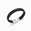 Load image into Gallery viewer, Personalized Leather Bracelet on white background
