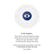 Load image into Gallery viewer, To My Daughter - Ancient Protector Evil Eye Of Perception Bracelet personalized message card
