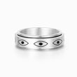 Load image into Gallery viewer, To My Grandson Evil Eye Fidget Ring on a white background
