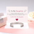 Load image into Gallery viewer, To My Daughter, I Love You Bracelet on top of a note
