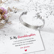 Load image into Gallery viewer, To My Granddaughter, Promise To Love You Bracelet beside a heartfelt note
