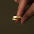 Load image into Gallery viewer, Personalized Adjustable Plume Ring being picked up
