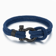 Load image into Gallery viewer, blue To My Son, Feel My Love Nautical Bracelet on a white background
