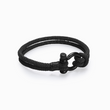 Load image into Gallery viewer, black To My Son, Feel My Love Nautical Bracelet on white background
