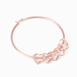 Load image into Gallery viewer, rose gold To My Girl Gang Personalized Heart Pendants Bracelet on a white background
