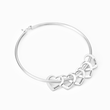 Load image into Gallery viewer, silver To My Girl Gang Personalized Heart Pendants Bracelet on a white background

